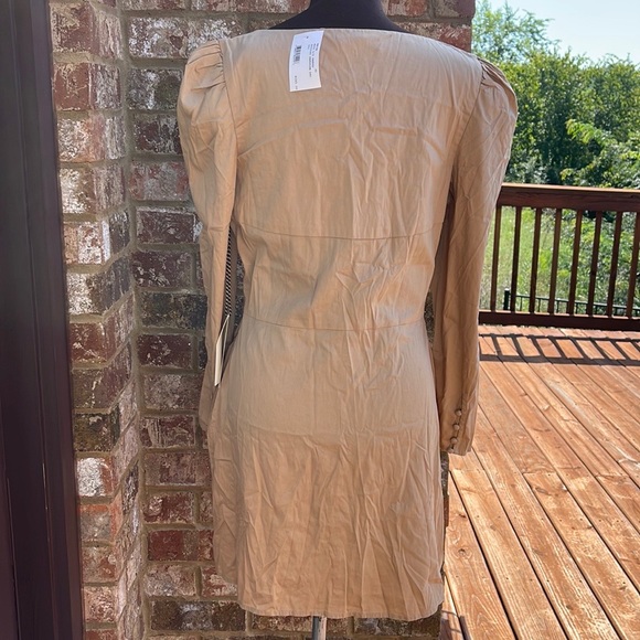 NWT Intermix Exclusive St. Roche Sandrine Cotton Tan Mini Dress Size XL - Picture 4 of 15